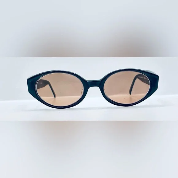 Vintage Jones New York JNS208 Blue Gray Oval Sunglasses Frames Only - Picture 3 of 8